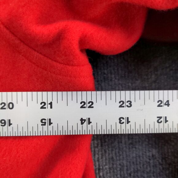 Angiola Bellini Women's Blazer Jacket Red 14 Shawl Lapel One Button Wool Italy - Picture 12 of 12